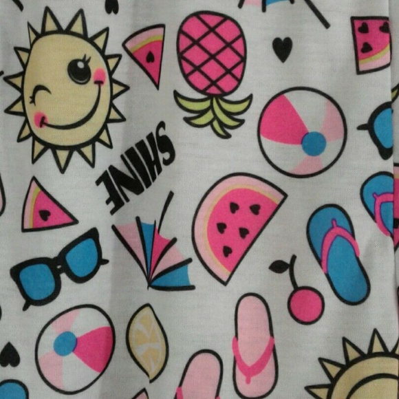 JV Apparel Girls Pajama Set Tank Top and Shorts - Picture 3 of 4